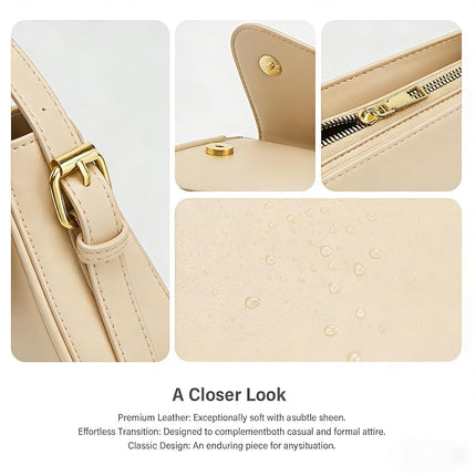 Amszke Shoulder Bag for Women Y2K Crossbody Purse PU Leather Underarm Handbag 2 Adjustable Strap for Daily Commute Travel, Nude, Small