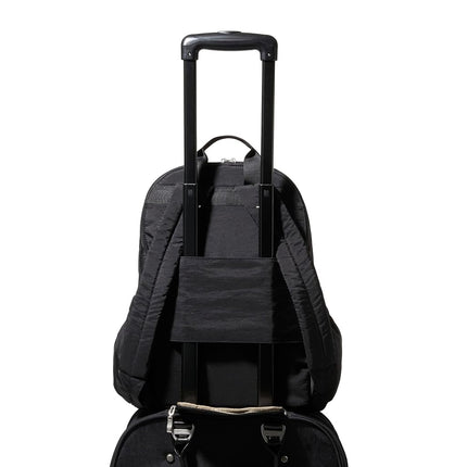 Baggallini On The Go Laptop Travel Backpack Lightweight Water-Resistant Work Bag w/RFID, Padded Interior & Luggage Sleeve, Black Neoprene, One Size, On the Go Laptop Travel Backpack Lightweight