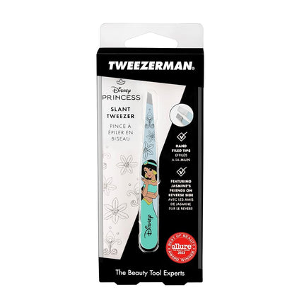 Tweezerman Jasmine Slant Tweezer - Eyebrow Tweezers for Women and Men