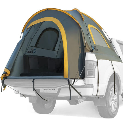 JoyTutus Pickup Truck Tent, Waterproof PU2000mm Double Layer for 2 Person, Portable Truck Bed Tent, 5.5'-6' Camping Preferred - Orange