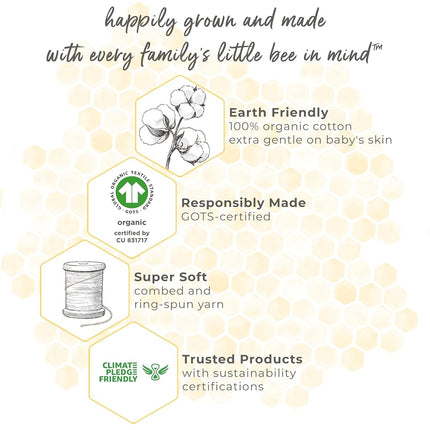 Burt's Bees Baby - Beekeeper Wearable Blanket, 100% Organic Cotton, Swaddle Transition Sleeping Bag - - S