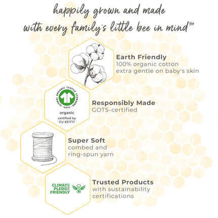 Burt's Bees Baby - Beekeeper Wearable Blanket, 100% Organic Cotton, Swaddle Transition Sleeping Bag - - Medium