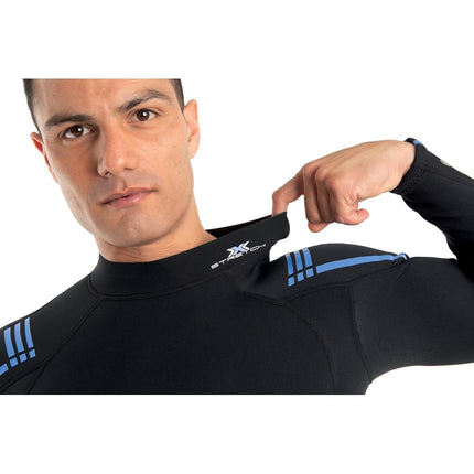 SEAC Feel Man, One-Piece Ultra-Elastic 3 mm Neoprene Wetsuit with Back Zipper for Diving, Snorkelling and Freediving