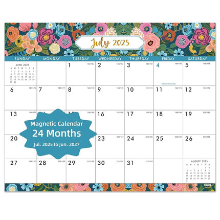 Urneeds Magnetic Calendar 2025-2027 - Magnetic Cal