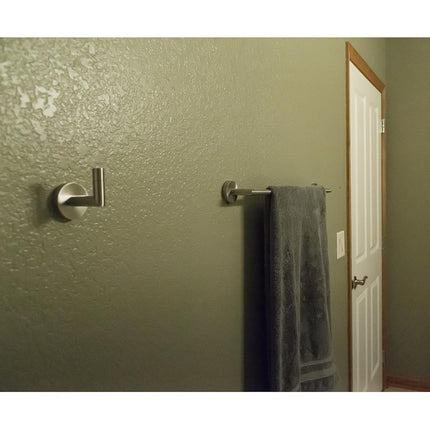 Design House 558338 Graz Robe Hook for Bathroom Bedroom Closet Kitchen or Office Satin Nickel