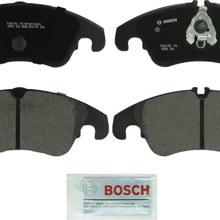 Bosch QuietCast Premium Semi-Metallic Disc Brake Pad Set For Select Audi A4, A5, A6, A7 Quattro, allroad, Q5, S4, S5; Mercedes-Benz E300; Front