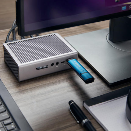 Unidad USB TypeC Kingston IronKey Vault Privacy 50 con certificación FIPS 197 y cifrado XTS-AES de 256 bits para protección de datos - IKVP50C/128GB