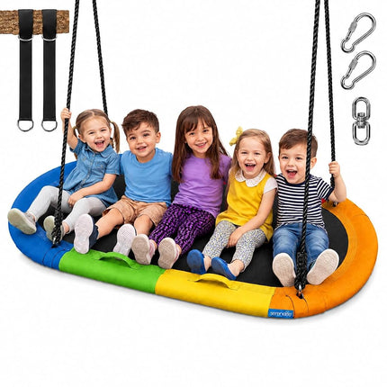 SereneLife Tree Swing for Kids, 67" Outdoor Swing 