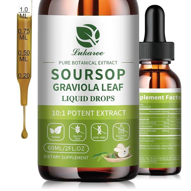 Lukaree Organic High-Potency Soursop Bitters Liqui