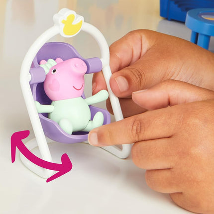 Peppa Pig Peppa's Big Family House Playset with 3 Figures, 11 Accessories, 2025 Version with Baby Evie, Preschool Toys for Girls and Boys 3 and Up