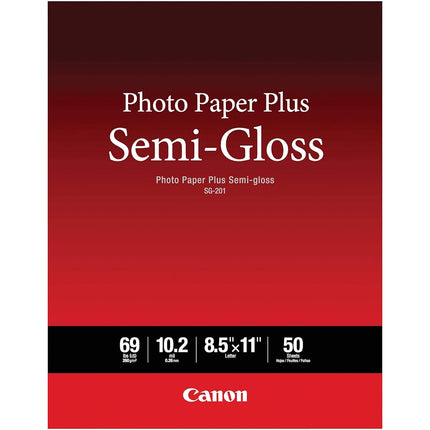Canon SG-201 Semi-Gloss Photo Paper Plus, 8.5x11-I