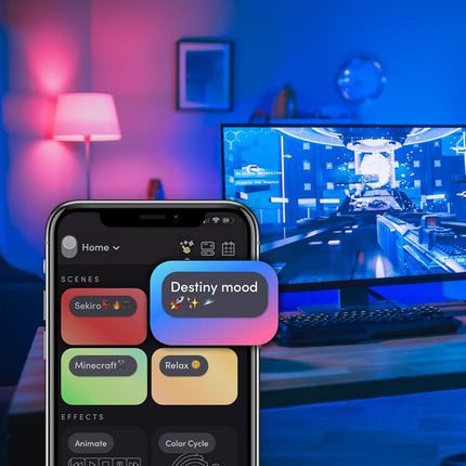 LIFX Color, A19 1100 lumens, Ampoule LED intelligente Wi-Fi, Milliards de couleurs et de blancs, Aucun pont requis, Compatible avec Alexa, Hey Google, HomeKit et Siri