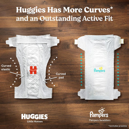 Pañales Huggies Talla 3, Pañales Little Movers para bebé, Talla 3 (16-28 libras), 25 unidades, El empaque puede variar
