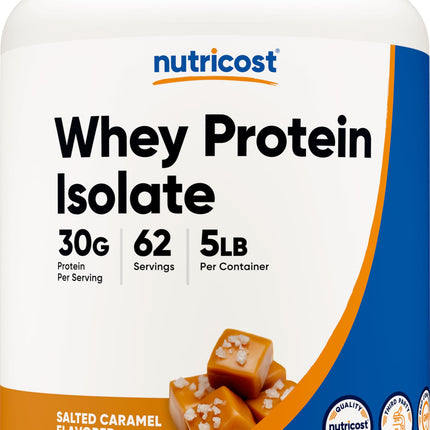 Nutricost Whey Protein Isolate (Salted Caramel, 5L