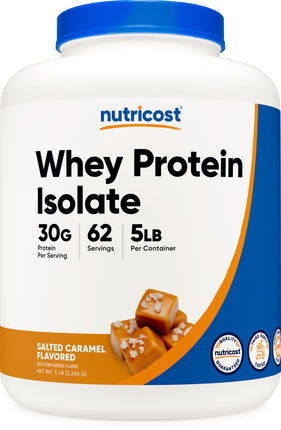 Nutricost Whey Protein Isolate (Salted Caramel, 5L