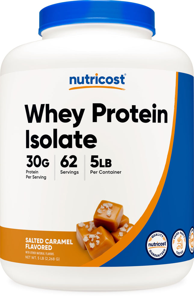 Nutricost Whey Protein Isolate (Salted Caramel, 5L