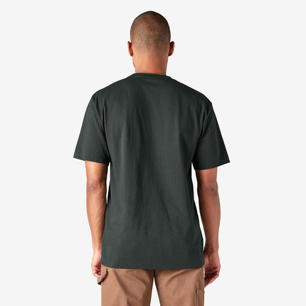 Dickies Men's Ws450fh Henley Shirt, Hunter Green, Large