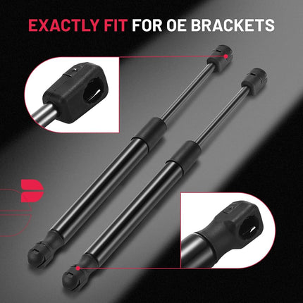 BDFHYK C16-25563 12 inch 65Lbs/289N Gas Struts Shocks for Camper Shell Side Window, Pickup Truck Toolbox,Cabinet lid Door, Boat lid, Outdoor Bench, Trash bin lid, Set of 2