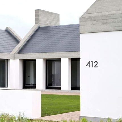 HASWARE Floating House Number 6 inch Stylish Door Numbers Alphabet Plaque Street Home Address Numerals (Black, 1)