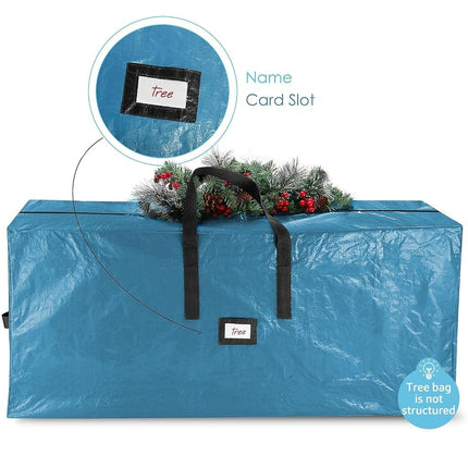Hearth & Harbor Christmas Tree Storage Bag - Fits Up to 9 ft Holiday Trees - Large Christmas Tree Storage Box Container Made from Durable Waterproof Fabric with Handles & Dual Zipper