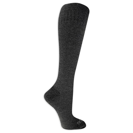 Dr. Scholl's Women's Travel Knee High Socks with Graduated Compression Casual, Charcoal Heather, One Size