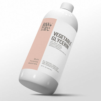 Glicerina Vegetal Glicerina 946 ml, Pura Natural Grado Alimenticio USP Grado Cosmético, Para Piel, Cabello, Manualidades, Aceite Base para Jabón - Kosher, Halal y Farmacéutico por Raw Plus Rare