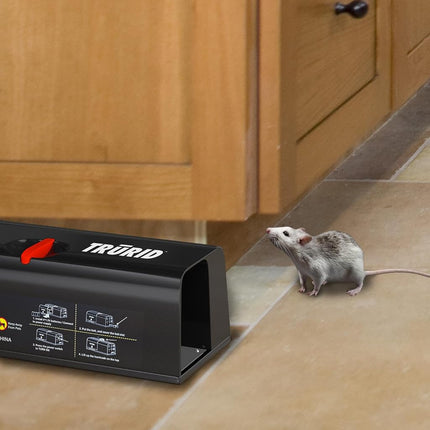 Pièges à souris et pièges à rats d'intérieur pour la maison - Tueur de rongeurs électrique puissant, conception humaine et réutilisable anti-évasion, tue instantanément les rats, les souris, les tamias et les écureuils