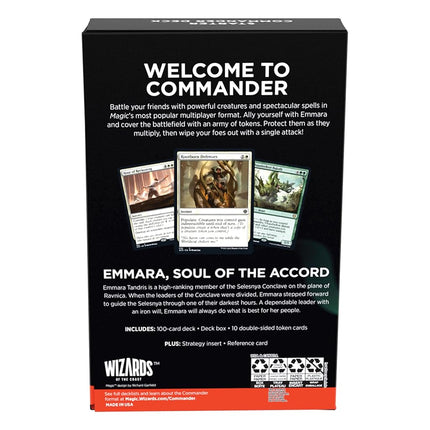 Magic The Gathering Starter Commander Deck - Triunfo de los tokens, Multicolor, Para mayores de 13 años