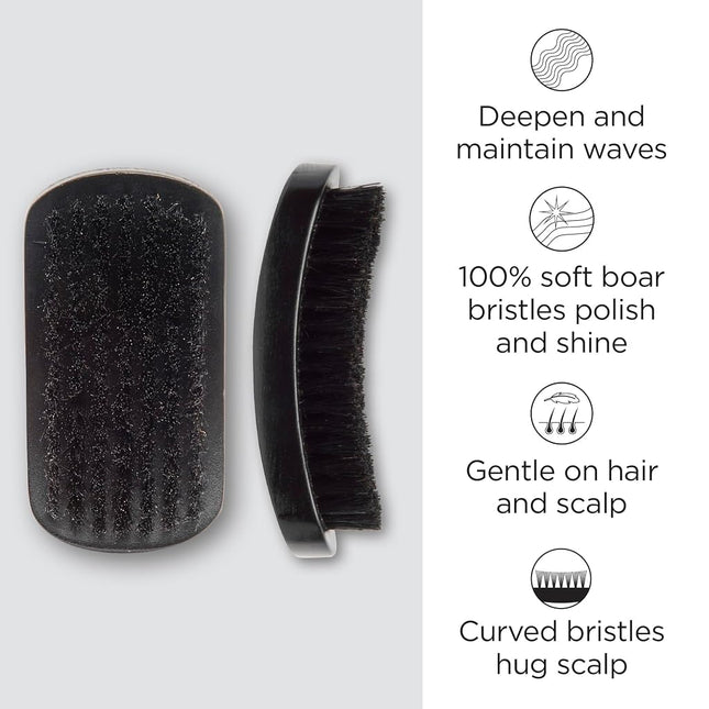 Diane Curved, Boar Military Brush D1002, Soft Bristles