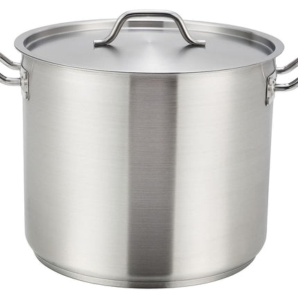 Stainless Steel 32-Qt Master Cook Stock Pot with Cover (5 mm Aluminum core NSF)