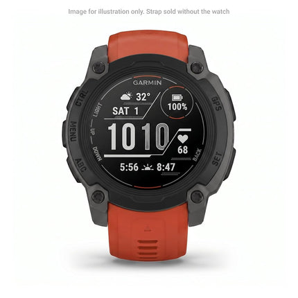 Garmin Acc, fenix 7S, 20mm QuickFit Flame Red Silicone Band