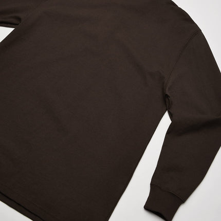 Dickies Men's Big-Tall Long-Sleeve Heavyweight Henley, Chocolate Brown, Medium