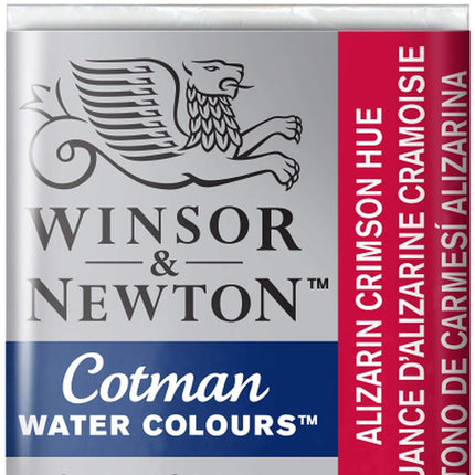 Winsor and Newton Cotman Half Pan Alizarin Crimson