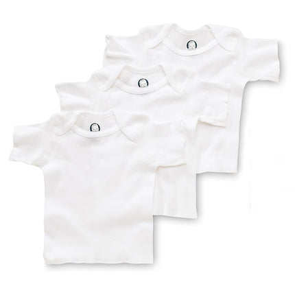 Gerber Baby-Girls 3-Pack Short-Sleeve Slip-On Shirts, White, 6-9 Months