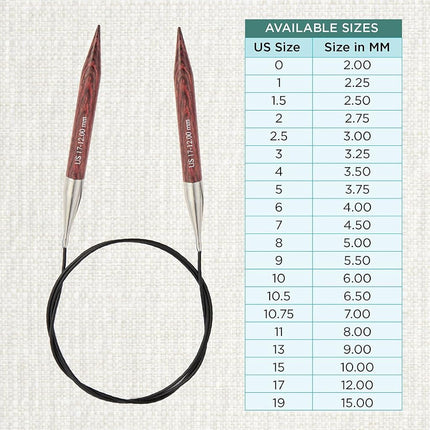KnitPro Dreamz Fixed Circular Needles 24" (60cm) | Size 12.00mm