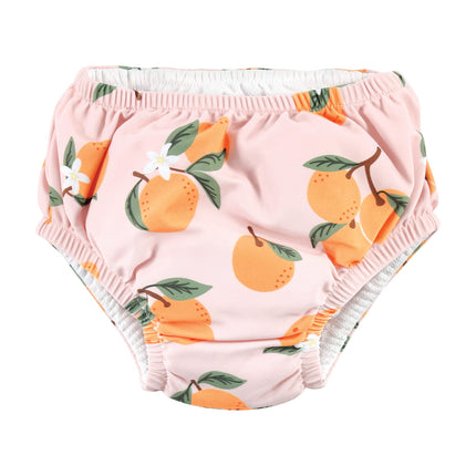 Hudson Baby Unisex Baby Swim Diapers, Oranges, 6-12 Months
