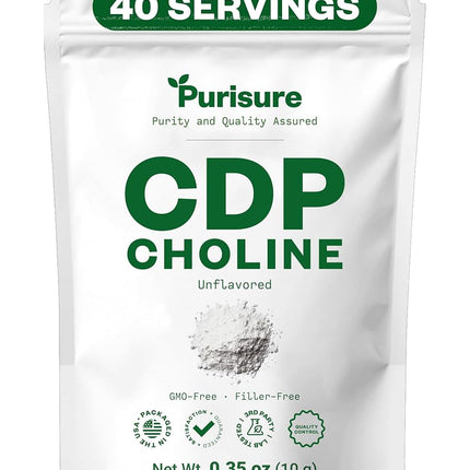 Purisure CDP Choline Powder, 10g | Brain Booster S