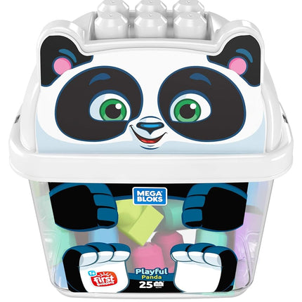 Mega blocks Placful Panda Preschool Building Blocks with Storage Tub