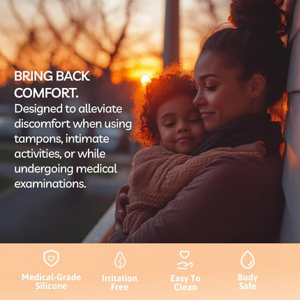 Bliss Comfort Silicone Pelvic Floor Trainer Kit –Soft & Flexible Design for Gentle Progression – Includes Bonus Bliss Glide ($8 Value) (4 Piece Set-Small)