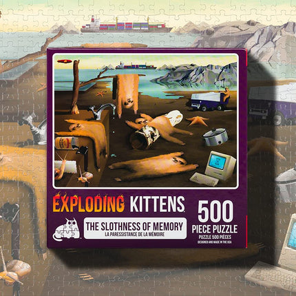 Exploding Kittens Slothness of Memory Jigsaw Puzzle, 500 Pieces