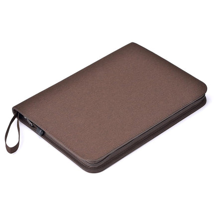 Lanxivi 48 Fountain Pen Case Coffee Organizer Bag, Waterproof Canvas Pen Display Holder with YKK Zipper