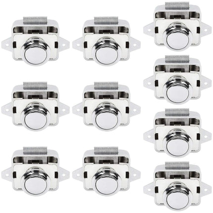 OCGIG 10 PCS Push Button Cabinet Door Catch Lock C