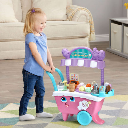 LeapFrog Scoop & Learn Carrito de Helados Deluxe (empaque abrefácil), Rosado