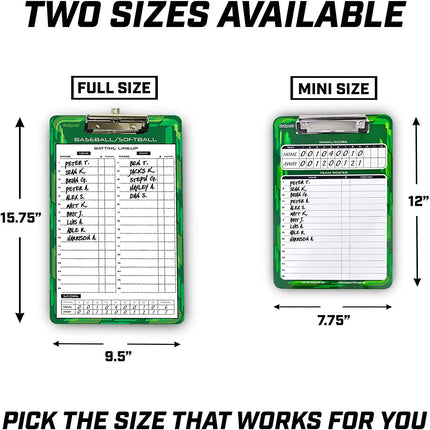 Tablettes d'entraînement GoSports Baseball et Softball – Tablettes tactiques effaçables à sec double face de qualité supérieure
