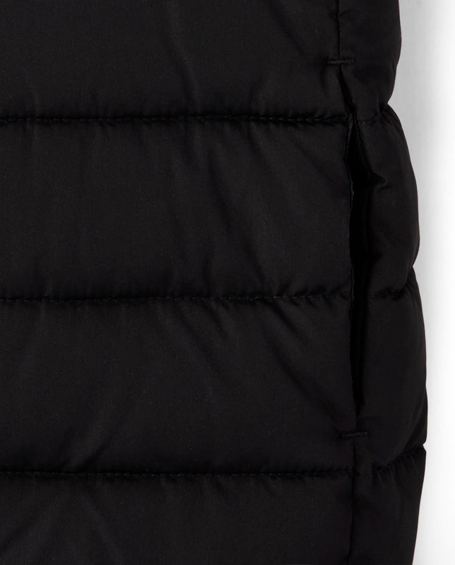 Chaqueta de plumón The Children's Place para niñas, de peso medio, resistente al viento y al agua, negra, talla mediana
