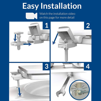Mayfair 1888SLOW 000 NextStep2 Asiento para inodoro, blanco, alargado (paquete de 1)