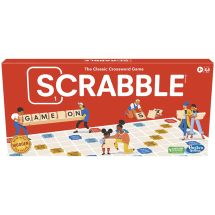 Juego de mesa Scrabble - Crucigrama clásico para niños de 8 años en adelante, divertida actividad familiar para 2 a 4 jugadores
