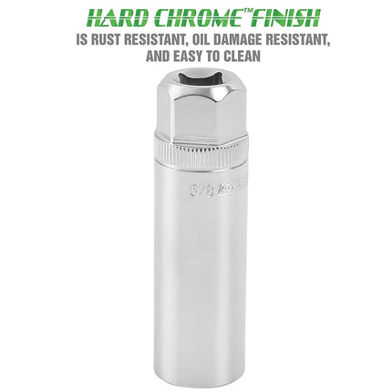 OEM TOOLS 22887 5/8 Inch Magnetic Spark Plug Socket, 3/8 Inch Drive | For Removing and Installing 5/8 Inch Spark Plugs | Strong Magnet Forms a Tight Hold on Spark Plug | Rust Resistant