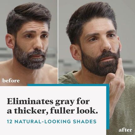 Just For Men Mustache and Beard Brush-In Color Gel, Darkest Brown (Pack of 3, Packaging May Vary)