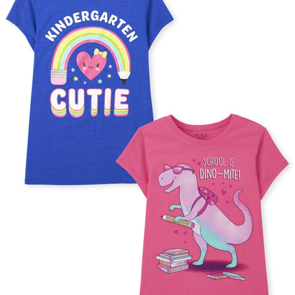 The Children's Place Girls Short Sleeve Graphic T-